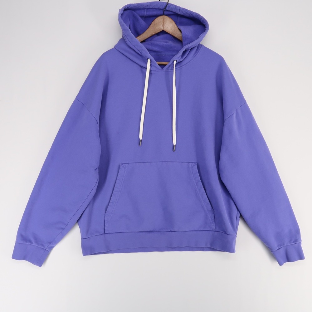 Stori‎ Hoodie Womens XXL Purple Pullover Kangaroo Pocket Drawstring Long Sleeve